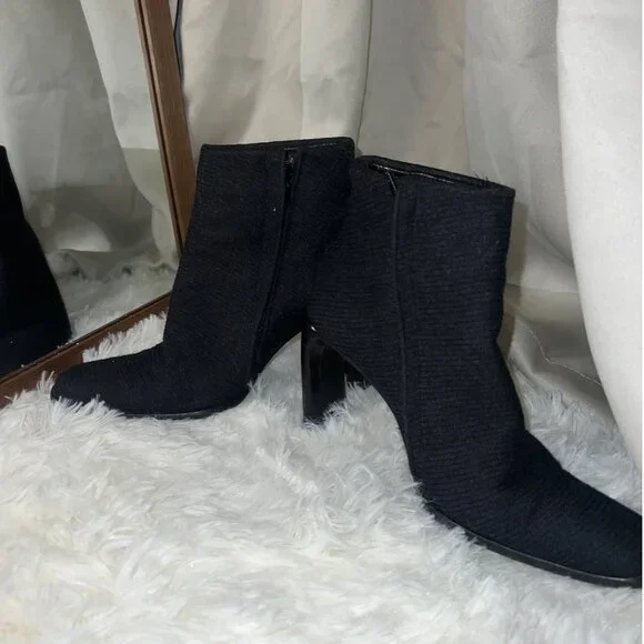 Donna Karan Fabric Ankle Boots - Picture 6 of 10